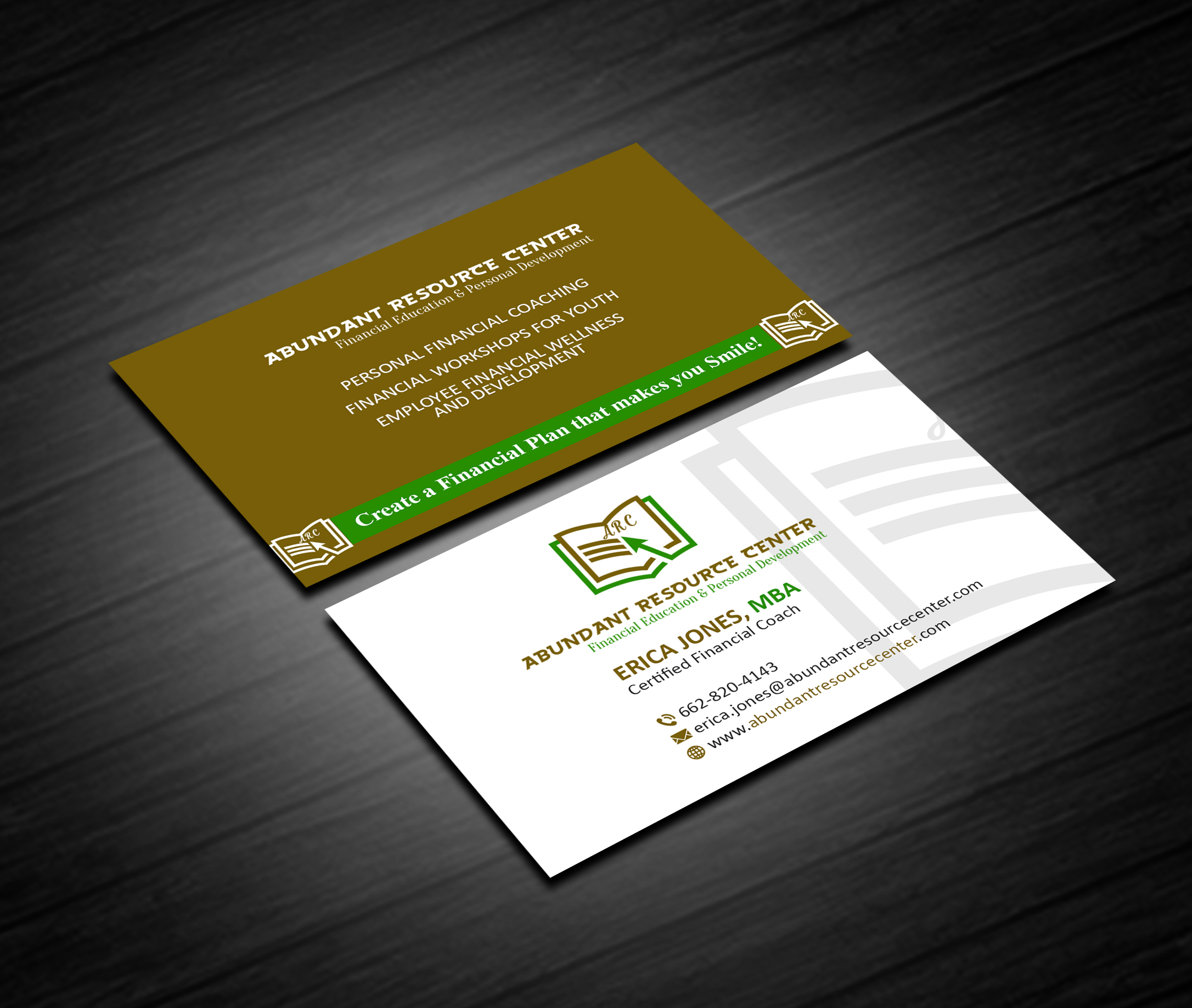 Business Card Design by Creations Box 2015 for Abundant Resource Center | Design #26654332