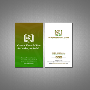 Business Card Design by Creations Box 2015 for Abundant Resource Center | Design: #26654353