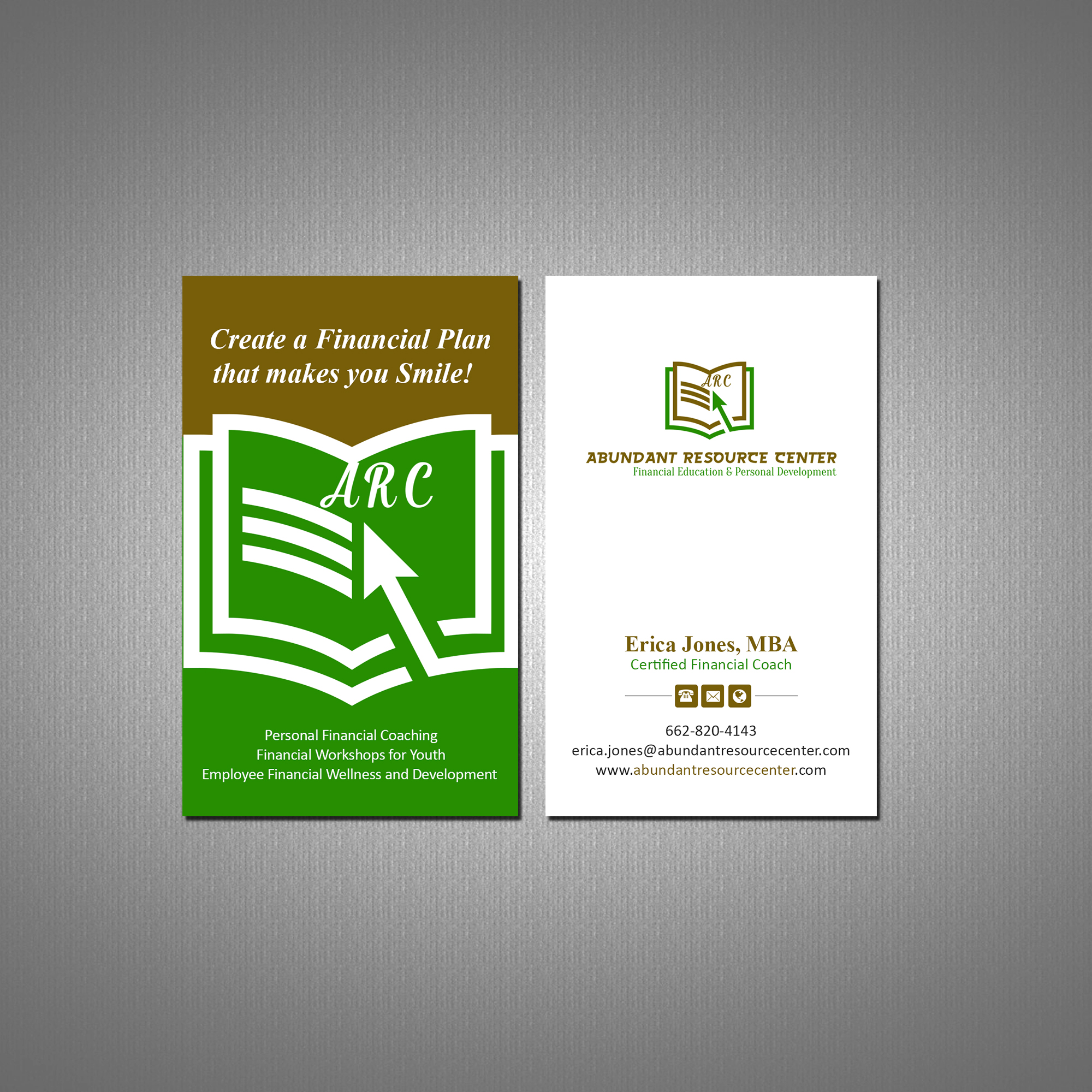 Business Card Design by Creations Box 2015 for Abundant Resource Center | Design #26654354