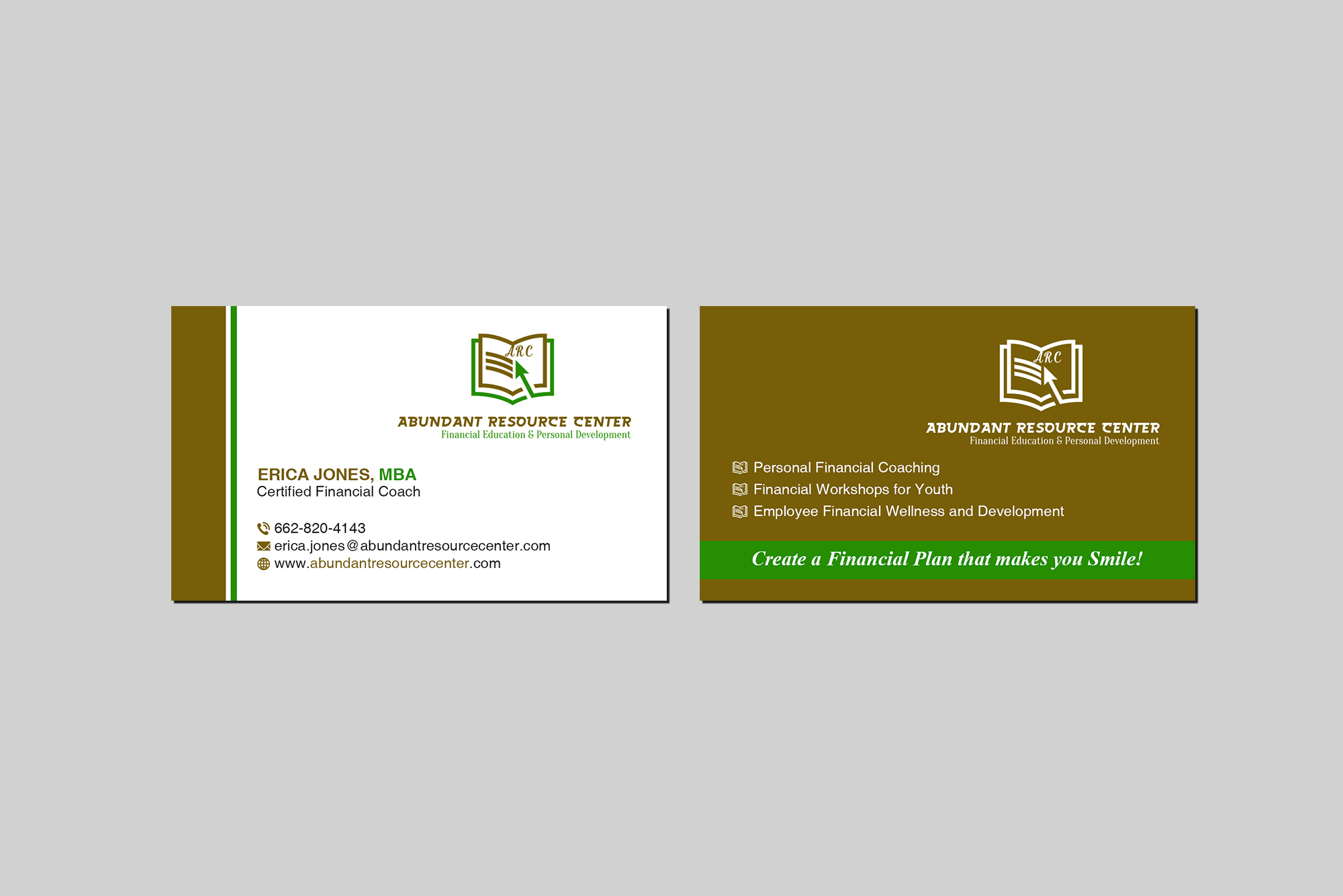 Business Card Design by Creations Box 2015 for Abundant Resource Center | Design #26655419