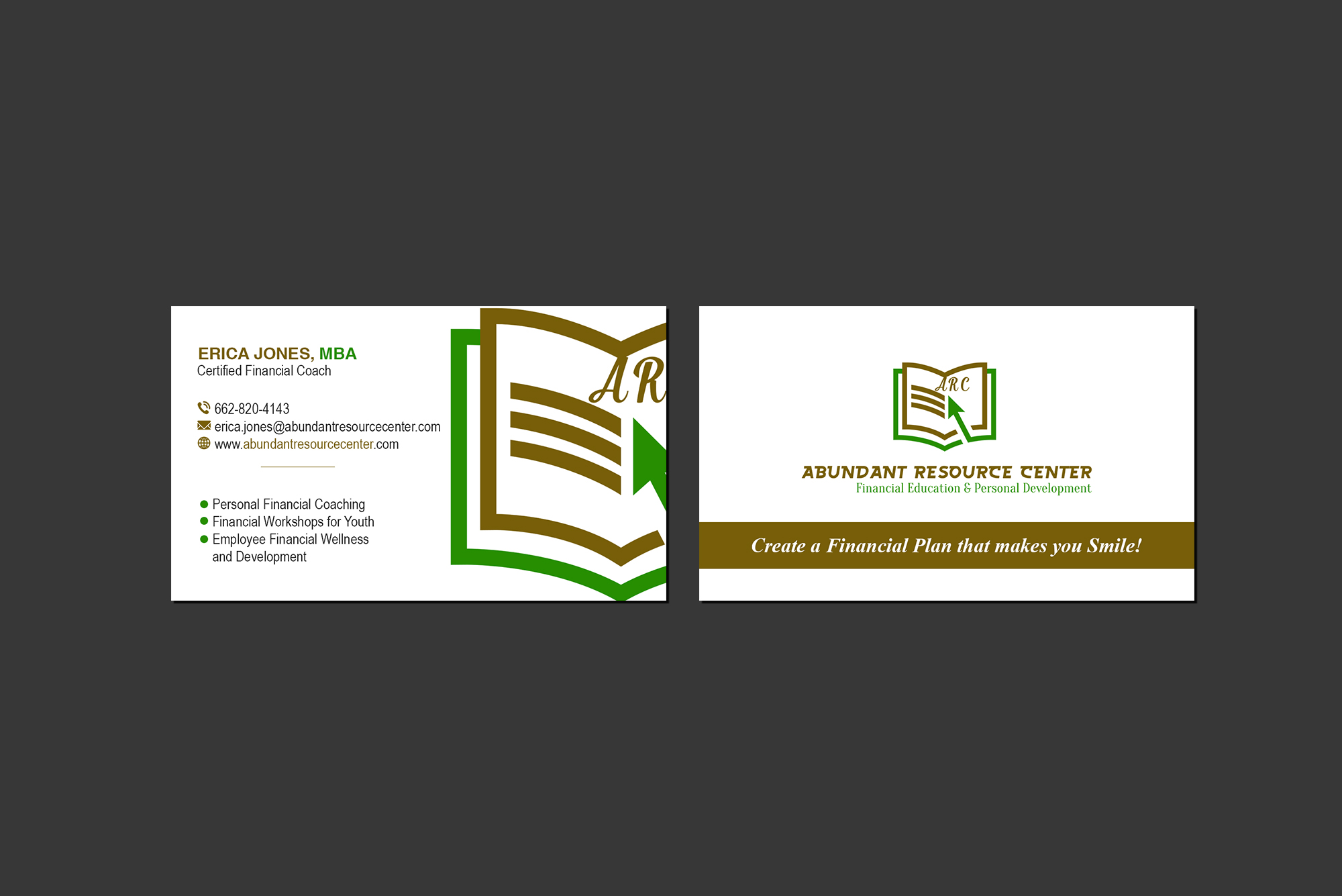 Business Card Design by Creations Box 2015 for Abundant Resource Center | Design #26655420