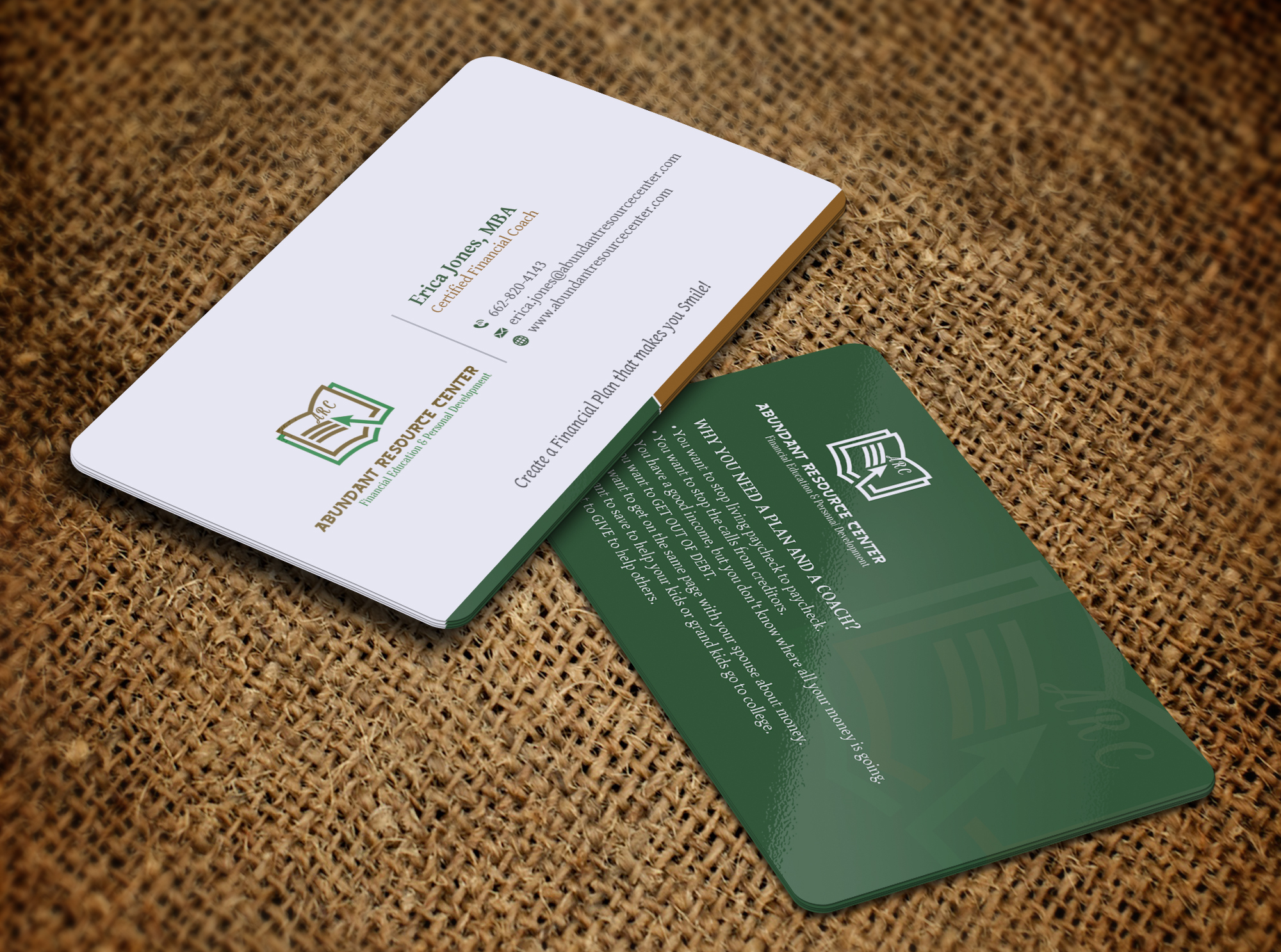 Business Card Design by OxonoArt for Abundant Resource Center | Design #26653453