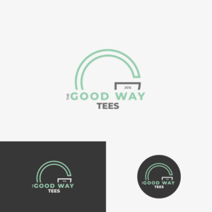 The Good Way Tees. | Logo Design by Grapi