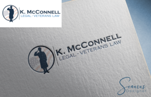 K. McConnell Legal - Veterans Law | Logo Design by InkThink by Scaurus