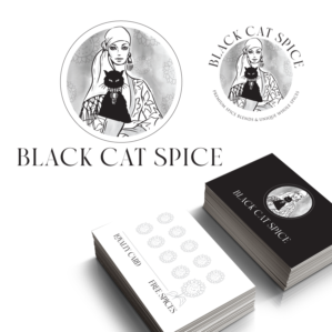 Black Cat Spice | Logo Design by Samantha Ward Design