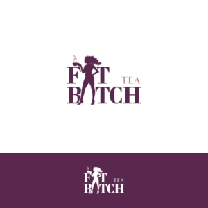 FIT BITCH TEA (I replaced with something from your imagination) :) | Logo Design by Minimal Studio