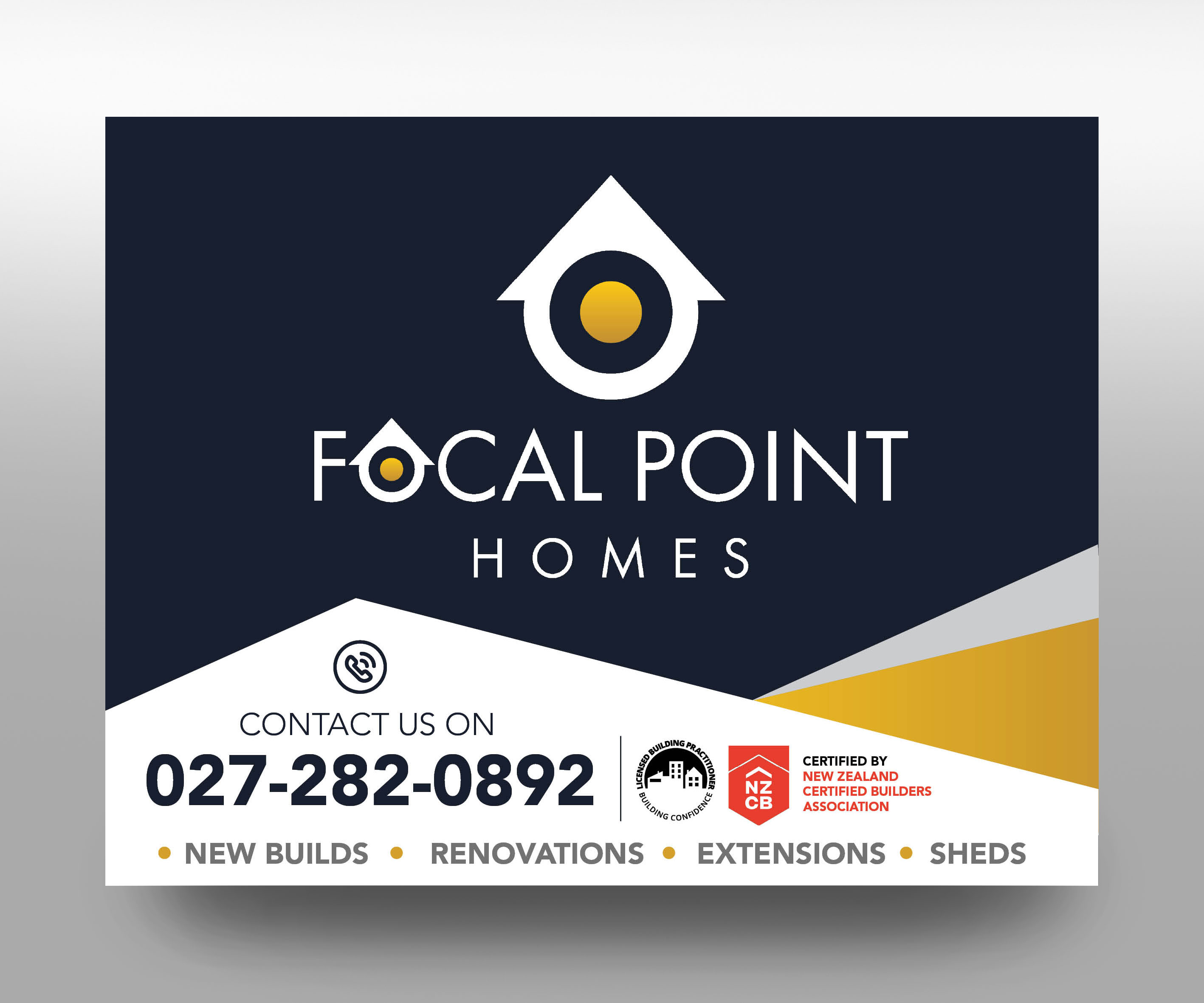 Signage Design by rkailas for Focal Point Homes | Design: #26799885