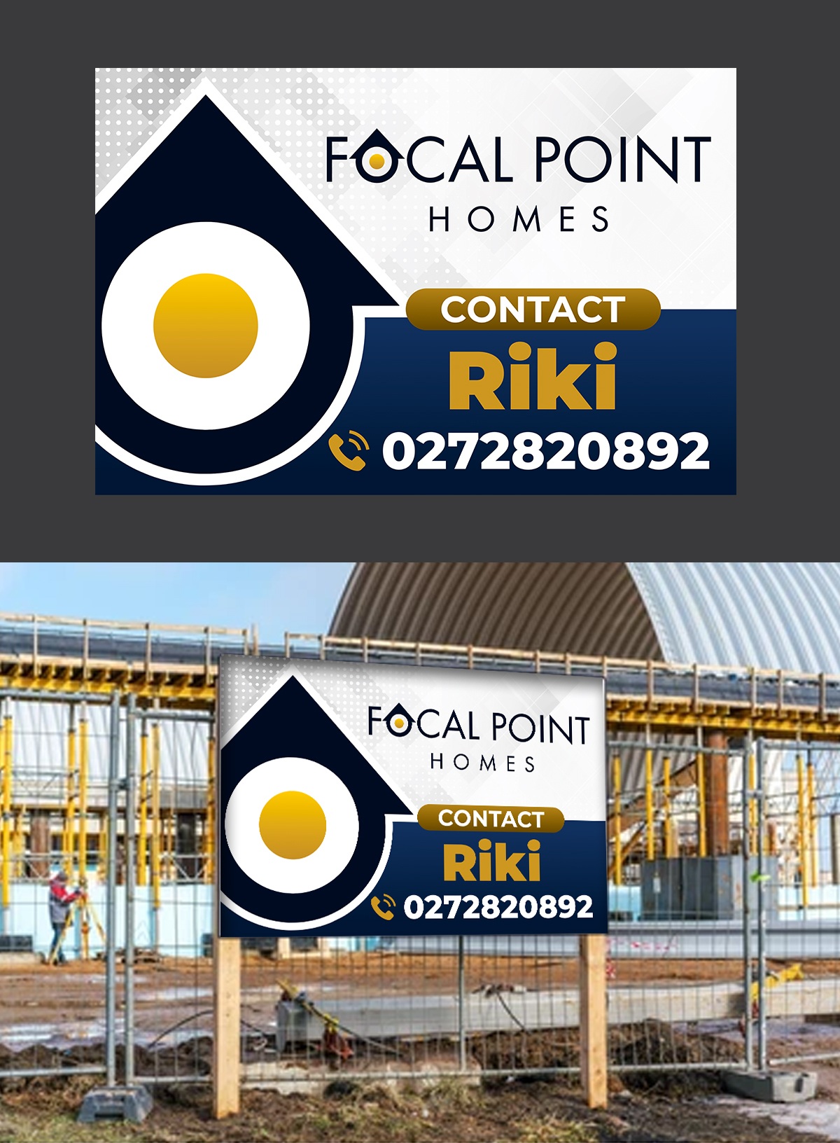 Signage Design by ecorokerz for Focal Point Homes | Design #26647250