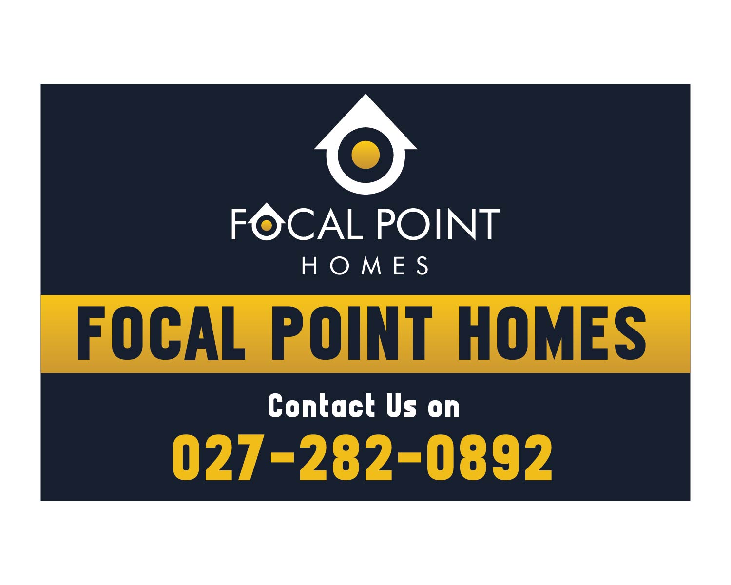 Signage Design by Isnah Logo for Focal Point Homes | Design #26654668