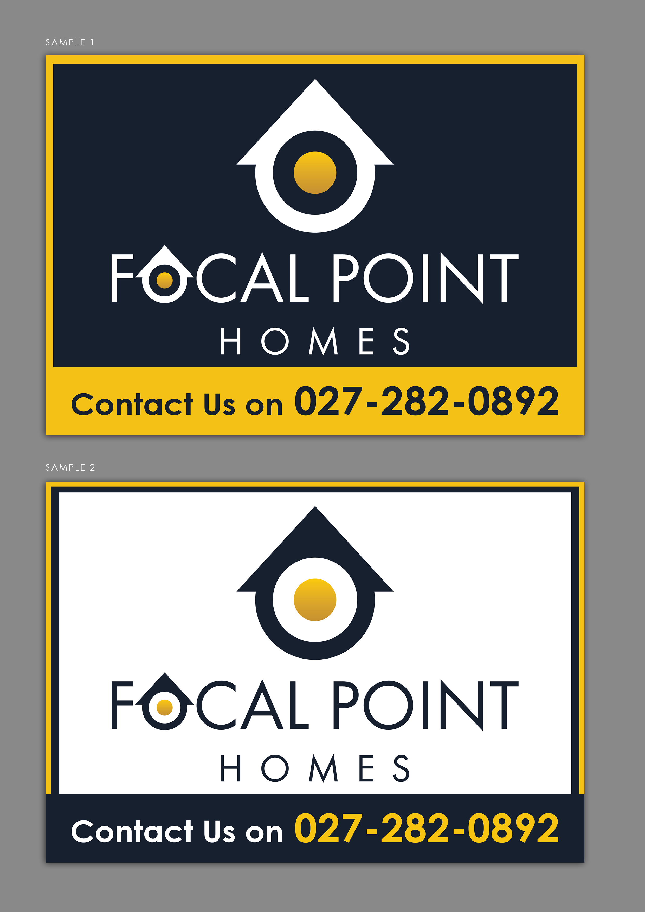 Diseño de Señalética por ARTOGRAPHY para Focal Point Homes | Diseño #26675479