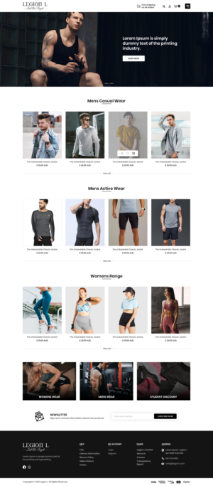 Legion Legacy military/warrior themed clothing company** | Diseño de Logo por Ved Web Services