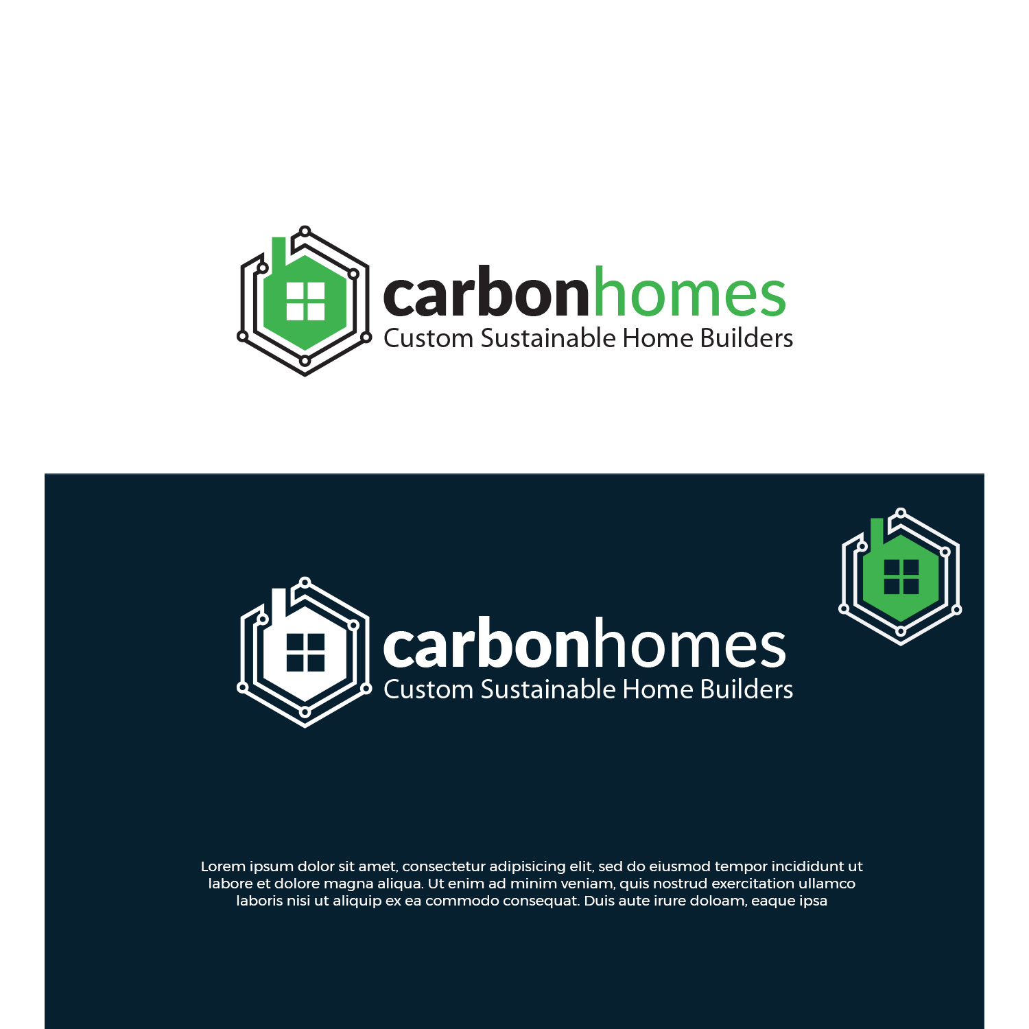 Logo Design by Finley Johnson for Carbon Homes | Design #26739716