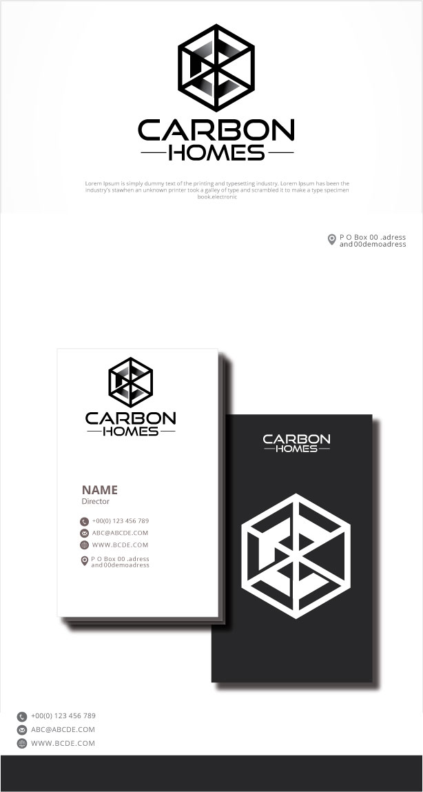 Diseño de Logo por graphicevolution para Carbon Homes | Diseño #26650300