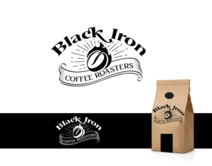 Black Iron Coffee Roasters | Logo Design by Suprakash 3