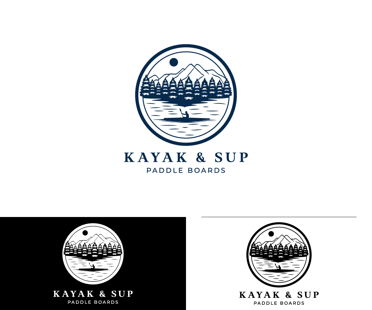 Logo Design by WahyuHMD for lakedistrick kayak & sup paddle boards | Design #26650083