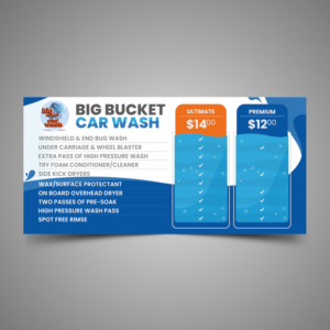 Certus Developments - Big Bucket Car Wash automatic car wash signage | Schilder-Design von Fat Bat Man