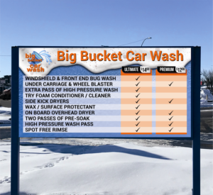 Certus Developments - Big Bucket Car Wash automatic car wash signage | Signage Design by Maestroto