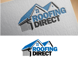 Roofing Direct | Logo Design by blue eye
