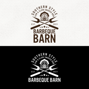 Barbeque Barn; Subtext: Southern Style Low & Slow Smoked BBQ | Logo Design by simple mind
