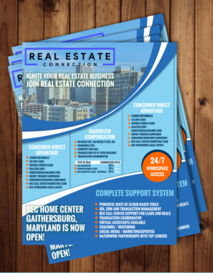 Real Estate Connection - New Agent Opportunity Overview | Diseño de Flyer por elveneclipse