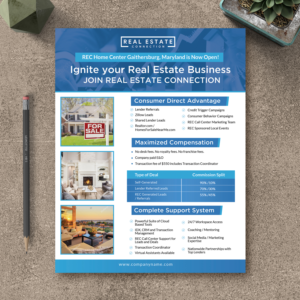 Real Estate Connection - New Agent Opportunity Overview | Diseño de Flyer por aspiremedia