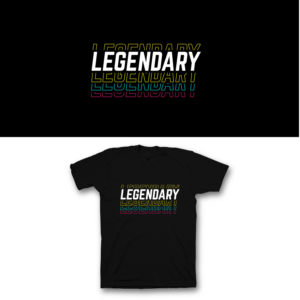 Legendary Graphic Tee | T-shirt Design by saka.aleksandar