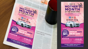 Design Wash King Mother's Day (month) Newspaper advertisement WANTED IMMEDIATELY | Graphic Design by ecorokerz