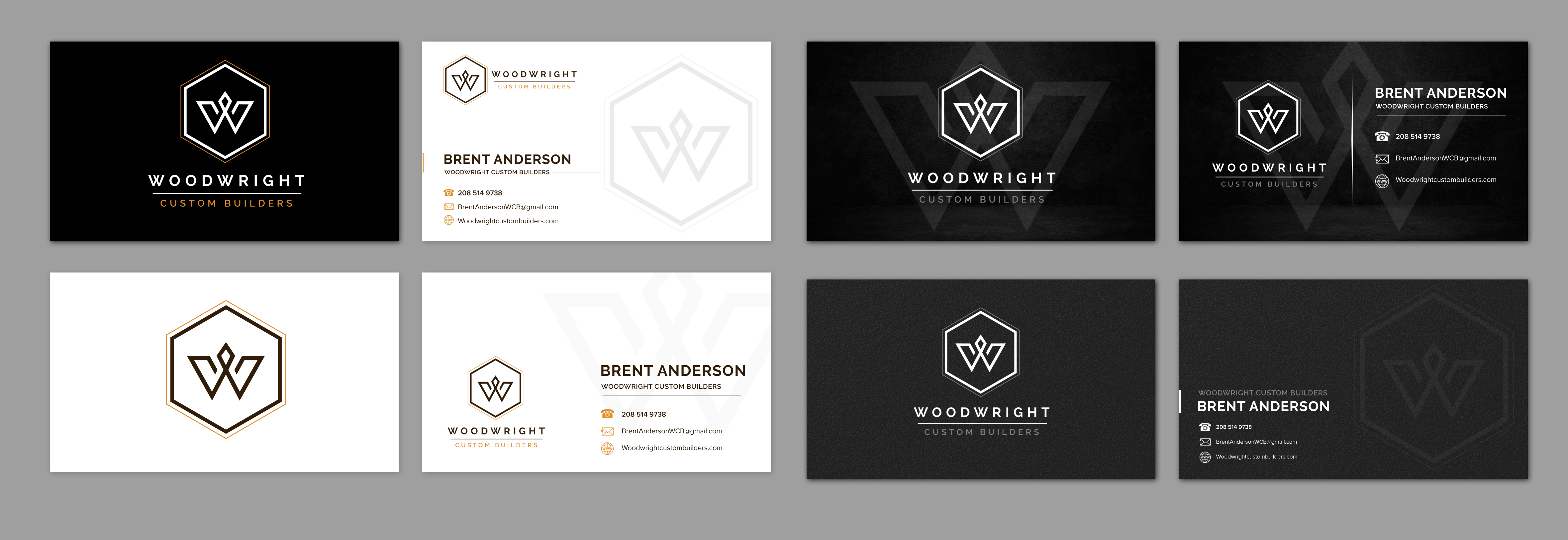Business Card Design by Blue Sparrow for Woodwright Custom Builders LLC | Design #26667164