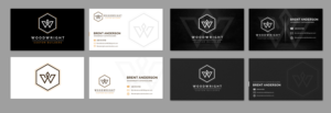 Business Card Design by Blue Sparrow for Woodwright Custom Builders LLC | Design: #26667164