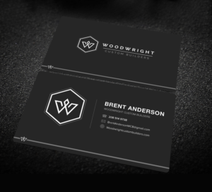 Business Card Design by Blue Sparrow for Woodwright Custom Builders LLC | Design: #26667297