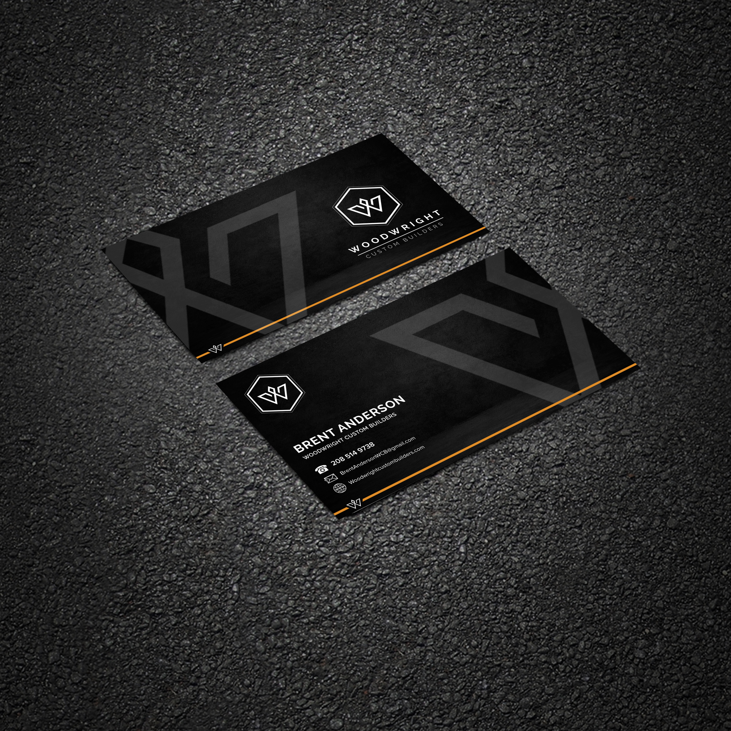 Business Card Design by Blue Sparrow for Woodwright Custom Builders LLC | Design #26673437