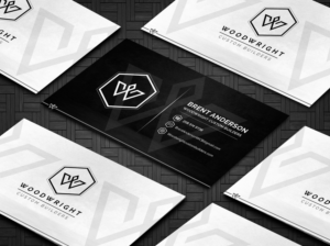 Business Card Design by Blue Sparrow for Woodwright Custom Builders LLC | Design: #26673438