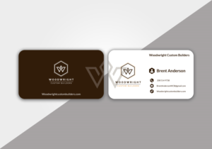 Business Card Design by Creative Stock for Woodwright Custom Builders LLC | Design: #26686248