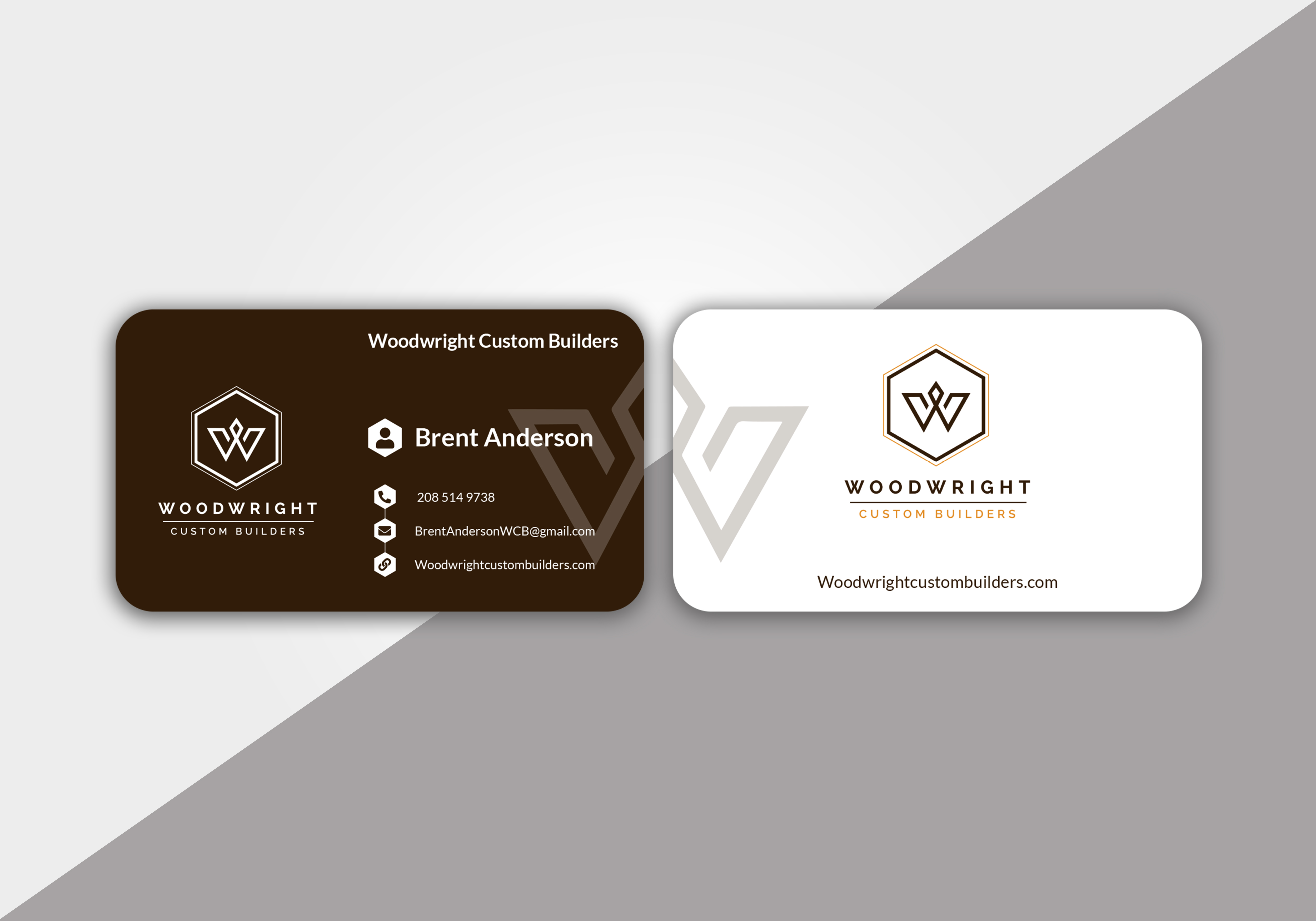 Business Card Design by Creative Stock for Woodwright Custom Builders LLC | Design #26686253