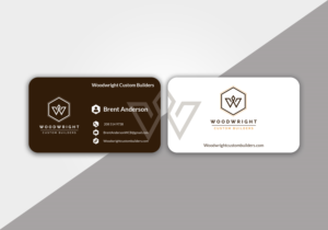 Business Card Design by Creative Stock for Woodwright Custom Builders LLC | Design: #26686253
