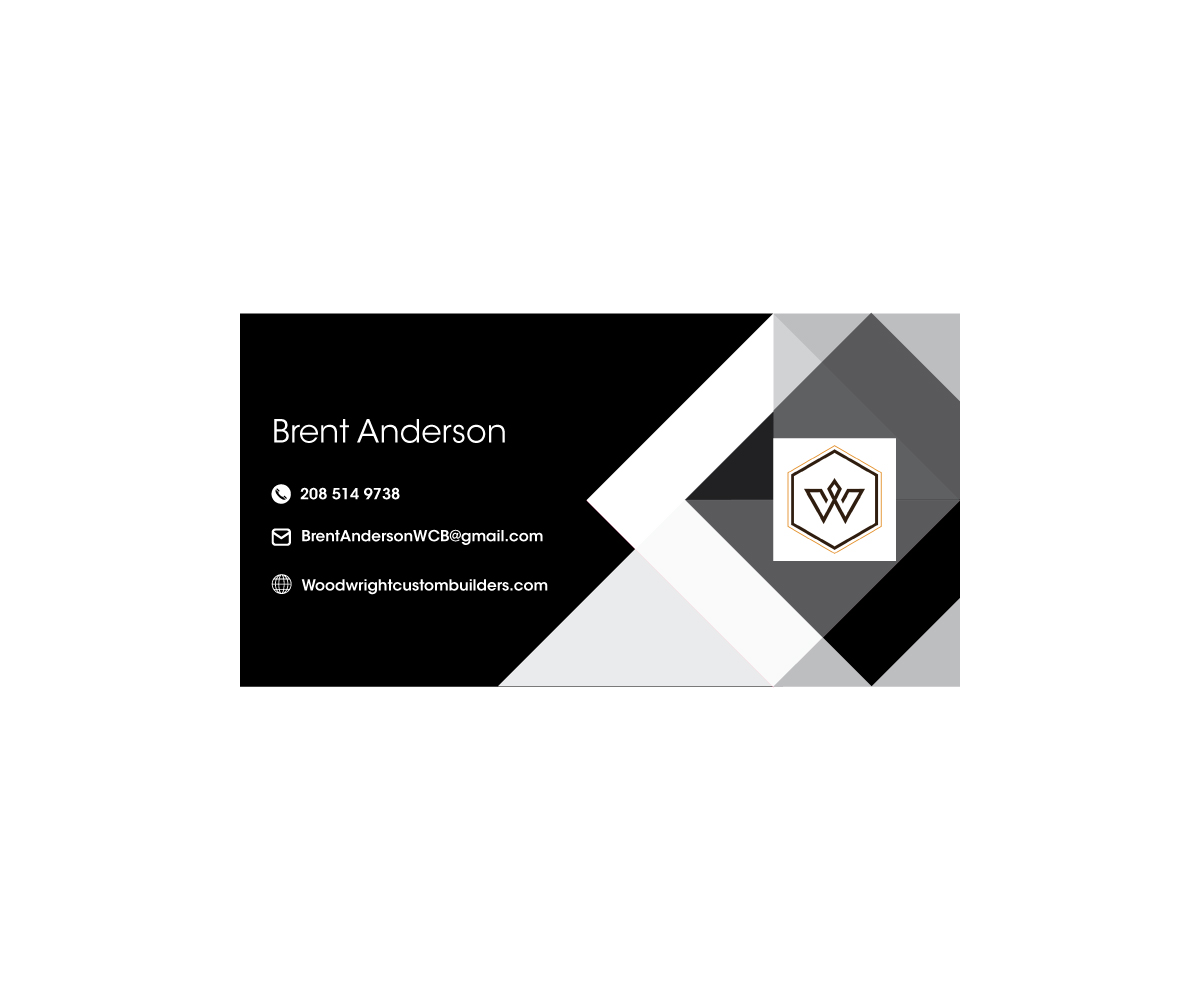 Business Card Design by meygekon for Woodwright Custom Builders LLC | Design #26715299