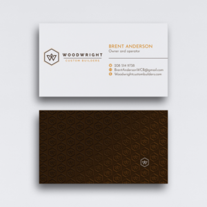 Business Card Design by WebixBD for Woodwright Custom Builders LLC | Design: #26682131