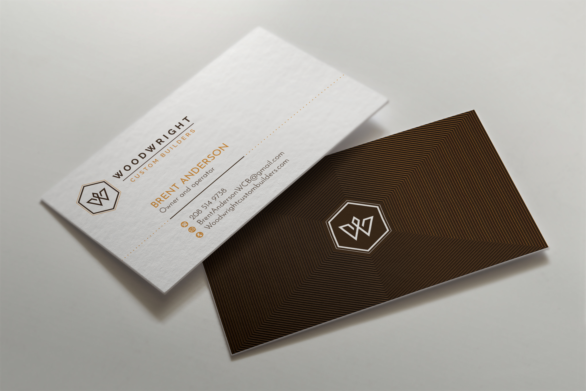 Business Card Design by WebixBD for Woodwright Custom Builders LLC | Design #26692682