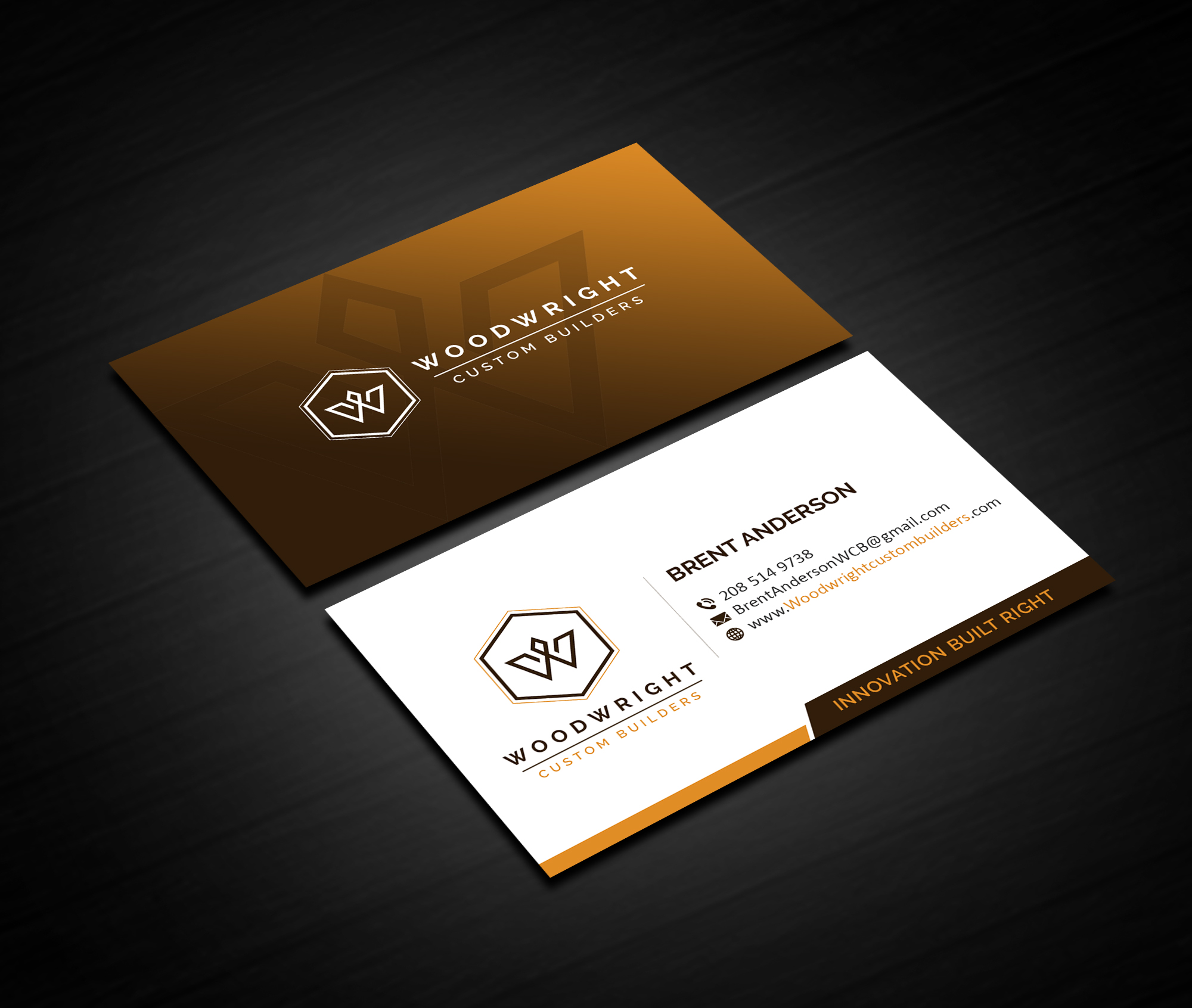 Design de Carte de Visite par Creations Box 2015 pour Woodwright Custom Builders LLC | Design #26655438