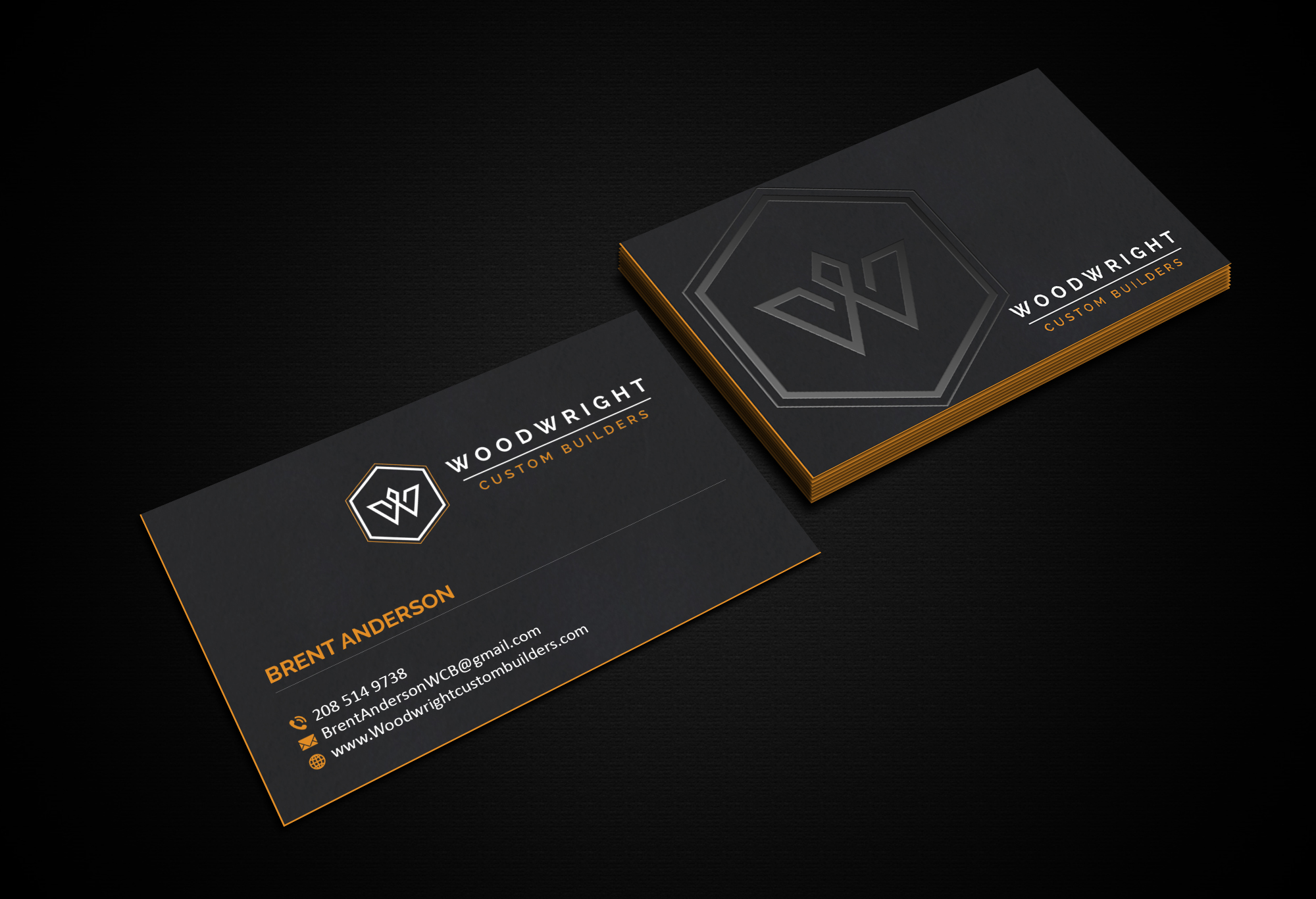 Business Card Design by Creations Box 2015 for Woodwright Custom Builders LLC | Design #26655455