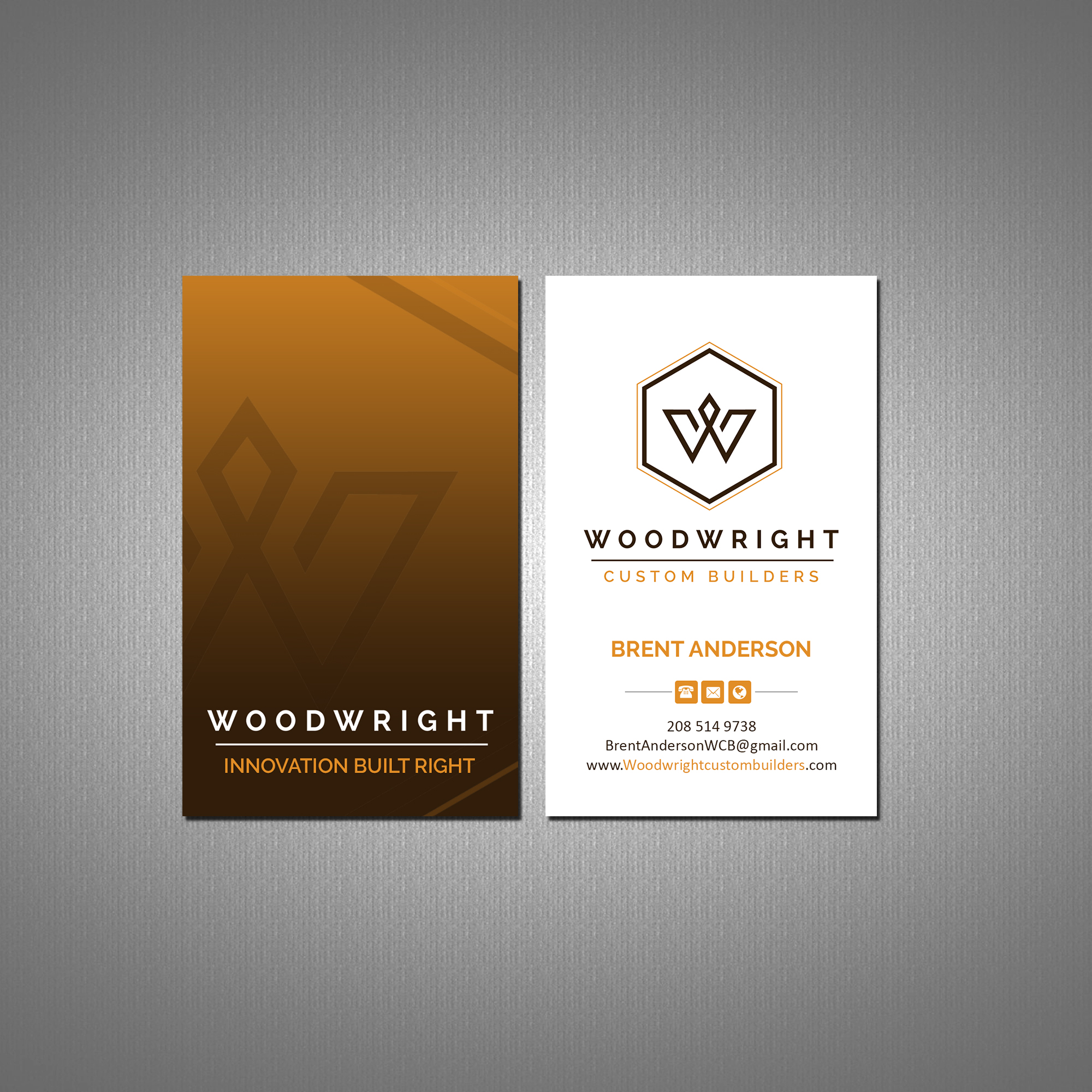 Design de Carte de Visite par Creations Box 2015 pour Woodwright Custom Builders LLC | Design #26655461