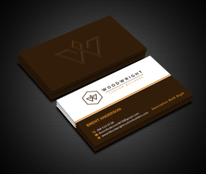 Business Card Design by Creations Box 2015 for Woodwright Custom Builders LLC | Design: #26655469