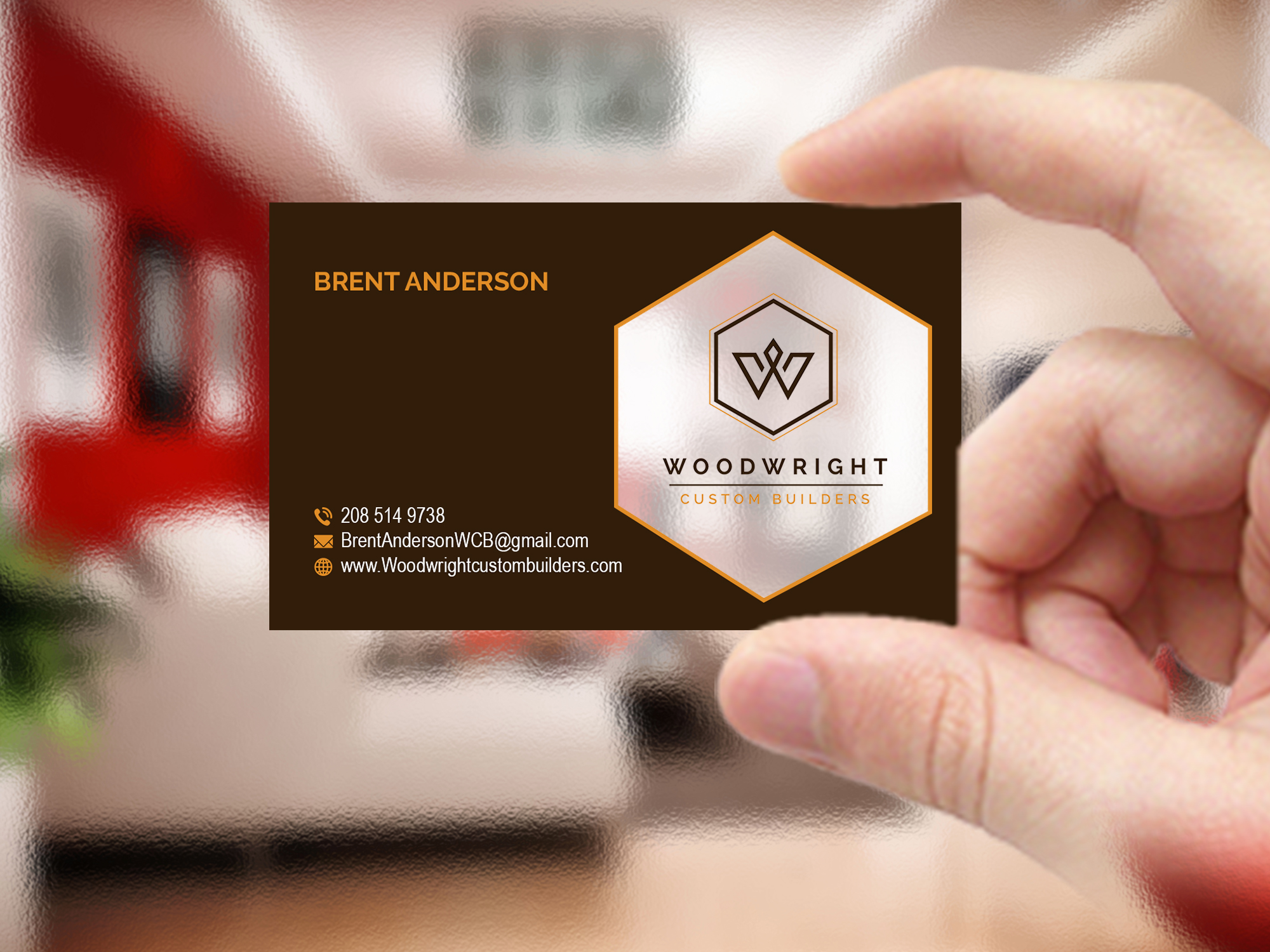 Visitenkarten-Design von Creations Box 2015 für Woodwright Custom Builders LLC | Design #26655932