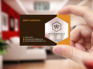 Business Card Design by Creations Box 2015 for Woodwright Custom Builders LLC | Design: #26655933