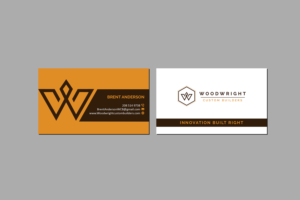 Business Card Design by Creations Box 2015 for Woodwright Custom Builders LLC | Design: #26656009