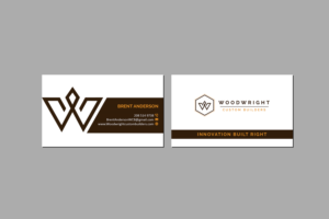 Business Card Design by Creations Box 2015 for Woodwright Custom Builders LLC | Design: #26656012
