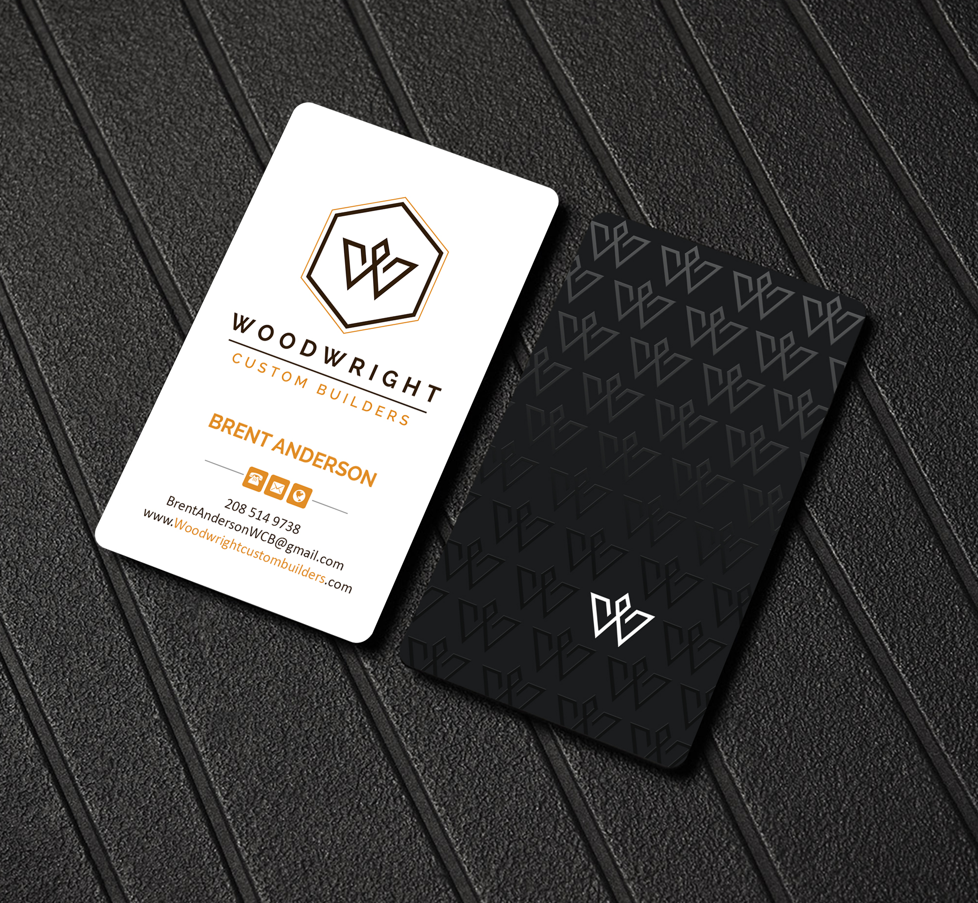 Business Card Design by Creations Box 2015 for Woodwright Custom Builders LLC | Design #26656027