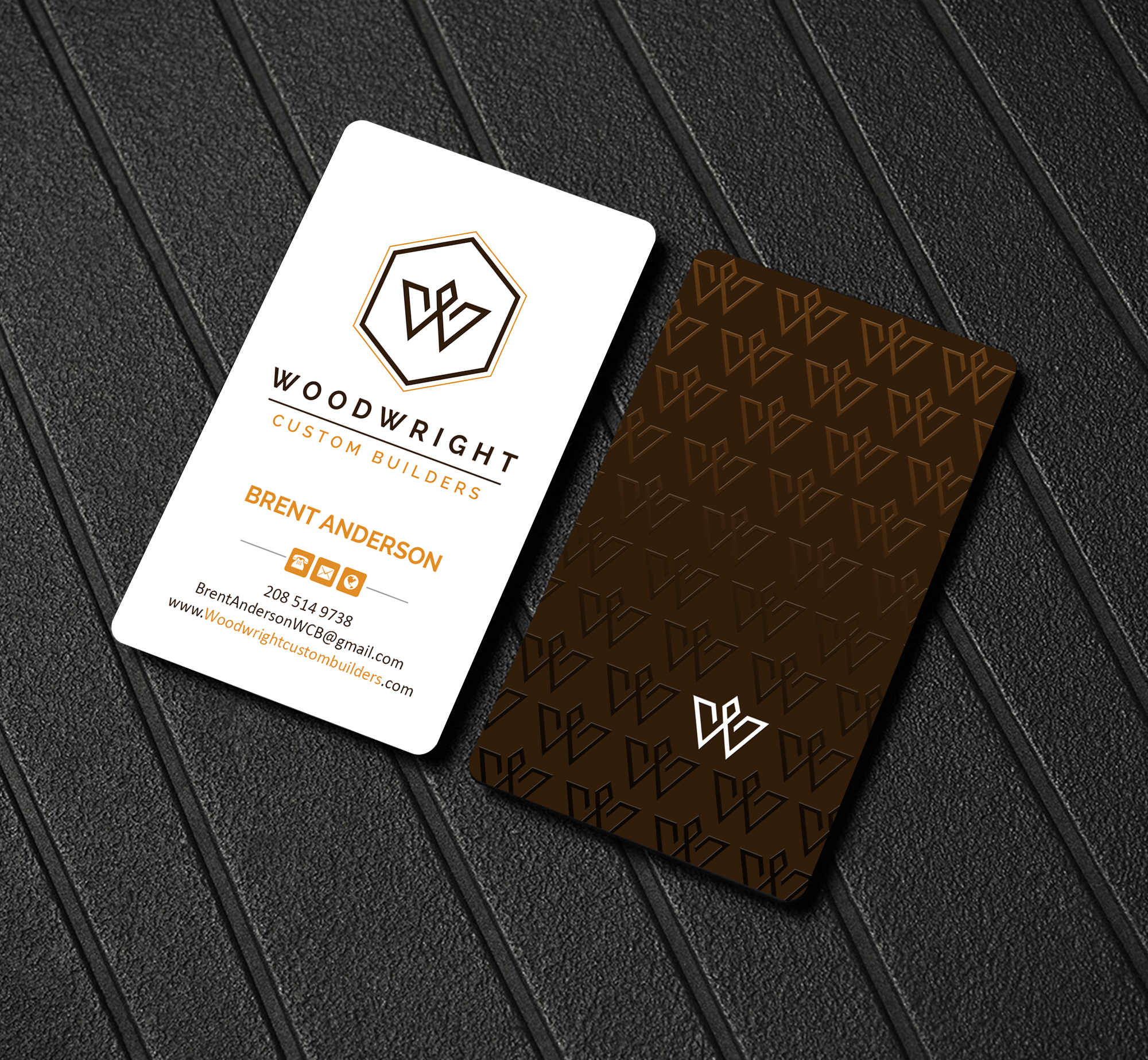 Business Card Design by Creations Box 2015 for Woodwright Custom Builders LLC | Design #26656028