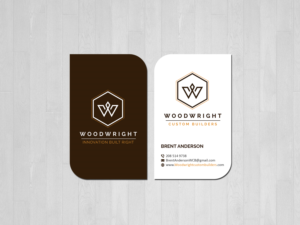 Business Card Design by Creations Box 2015 for Woodwright Custom Builders LLC | Design: #26662899