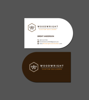 Business Card Design by Creations Box 2015 for Woodwright Custom Builders LLC | Design: #26662900